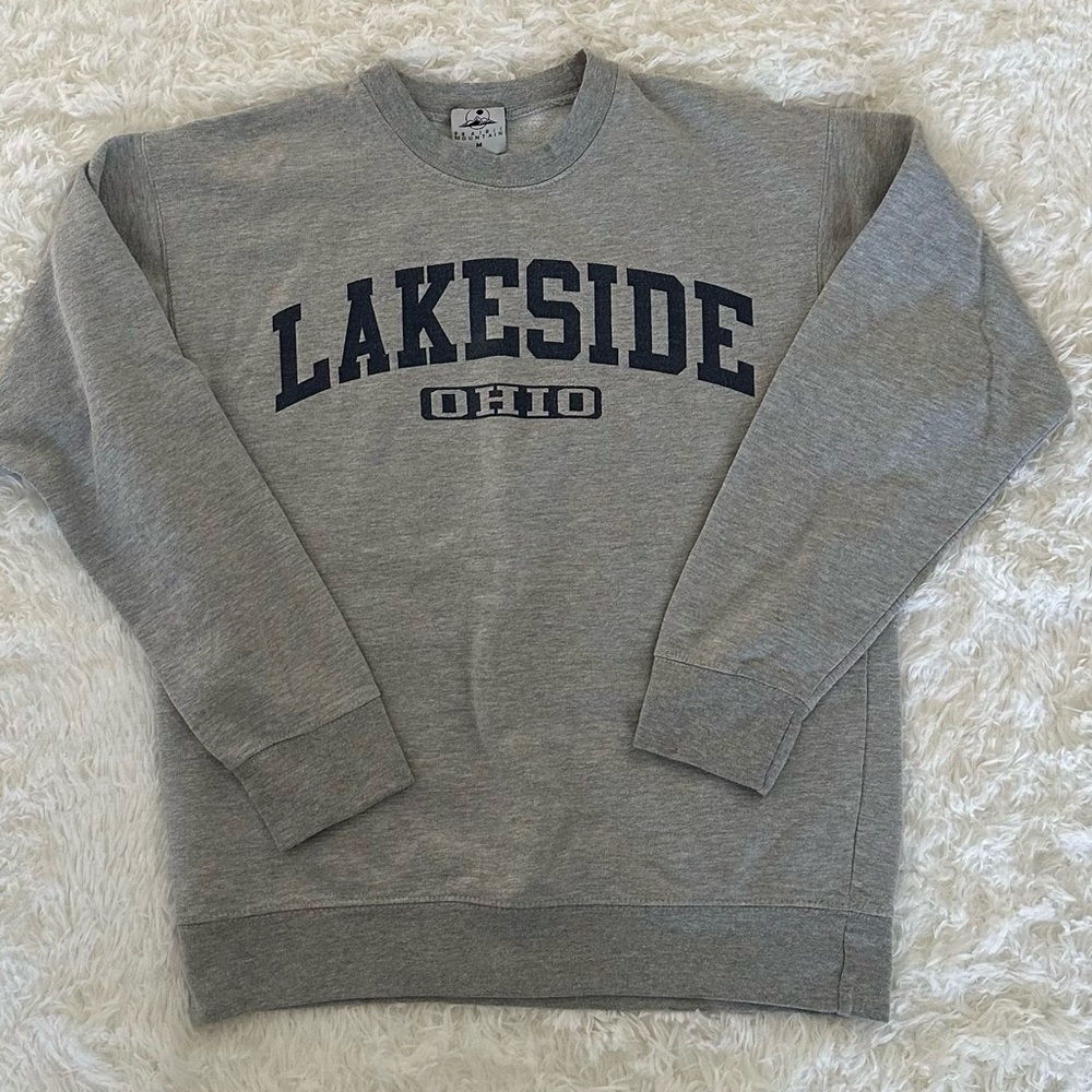 Lakeside Ohio Grey Crewneck Sweatshirt
